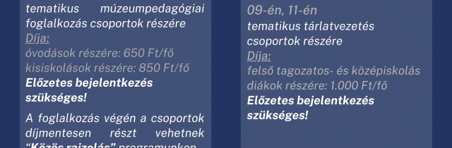 Állati móka - tematikus múzeumpedagógiai foglalkozás