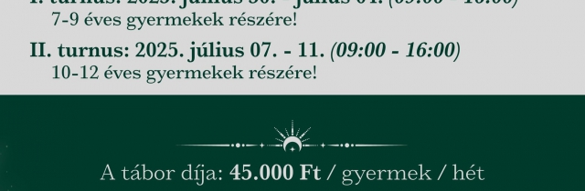 Vad-Ka-Csa napközis nyári tábor II. turnus